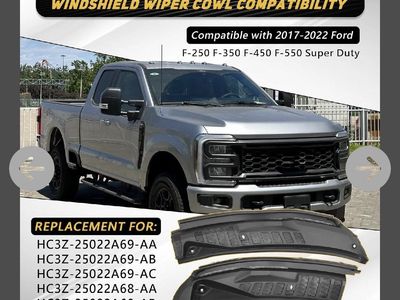 Windshield Wiper Cowl for 2017-2022 Ford F-250 F-350 F-450 F-550 Super Duty, HC3Z-25022A69-AA