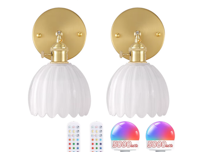 Wall mount sconces. Wire or battery