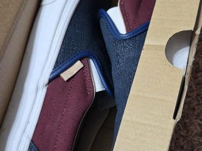 Vans Classic Slip-On Skate Shoes Men's Size 7.5 Multi-Color with Box
