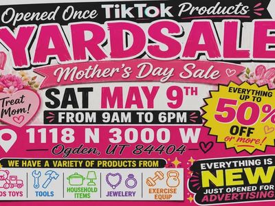 Huge TikTok Products Yard Sale - New Items, Up to 50% Off! Kids Toys, Tools, Jewelry, Home Goods & More