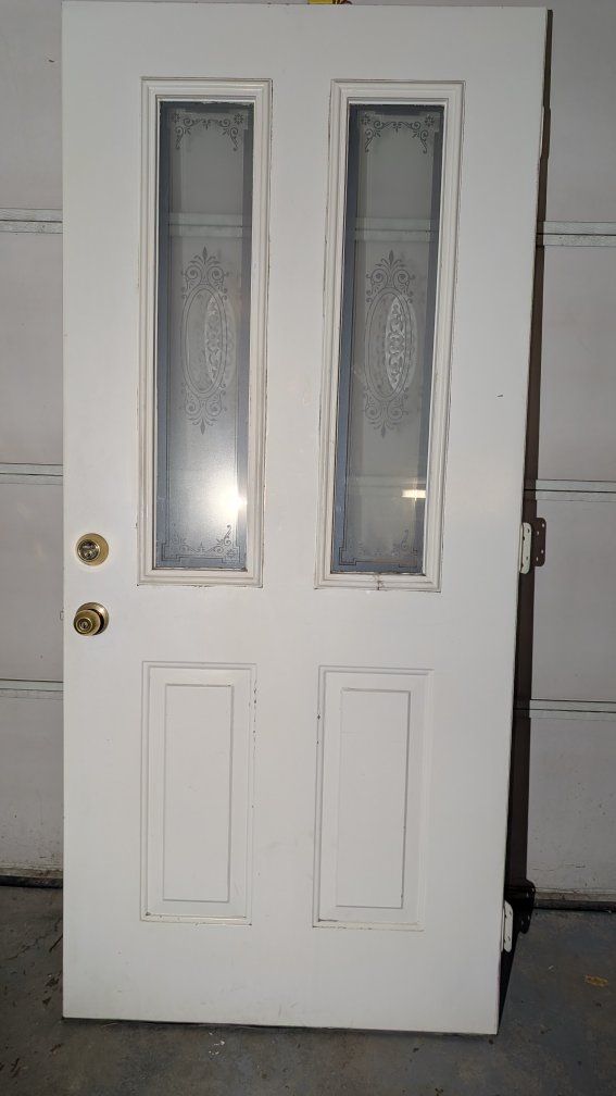 Front Door Slab Only - Decorative Glass