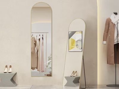 New Gold Full Length Arched Mirror