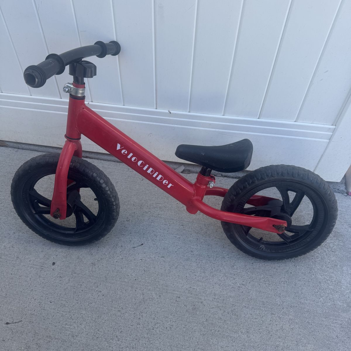 Red Velocirider Balance Bike - Kid's Training Bicycle 12 inch