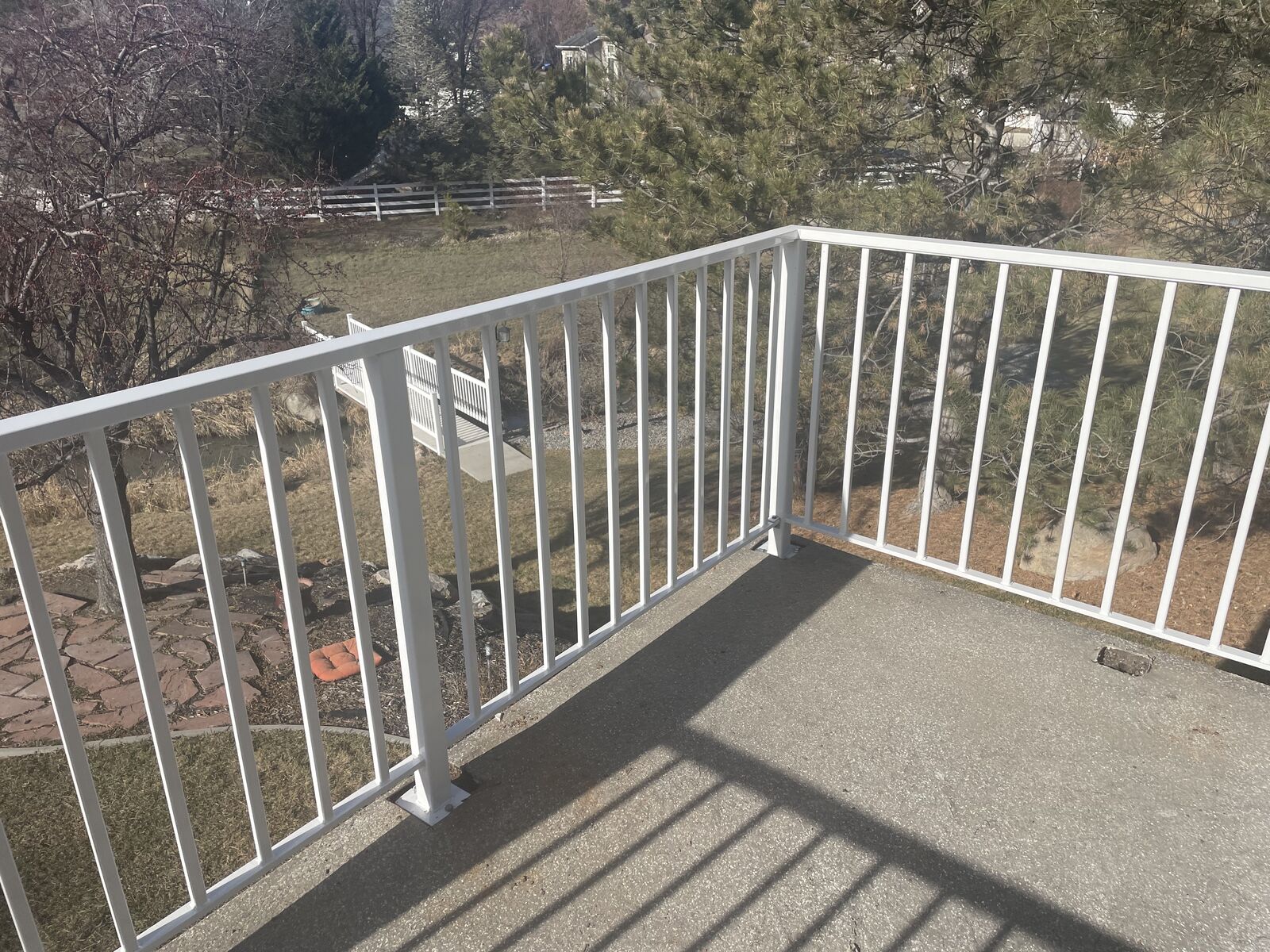 Steel railing outdoor and indoor