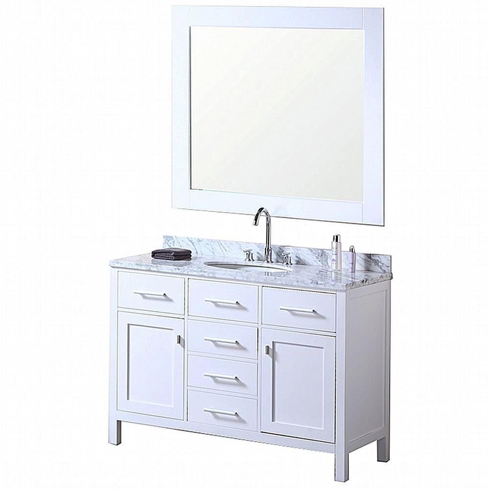 White Vanity Mirror 44"x1/2"x39" (Vanity not included)