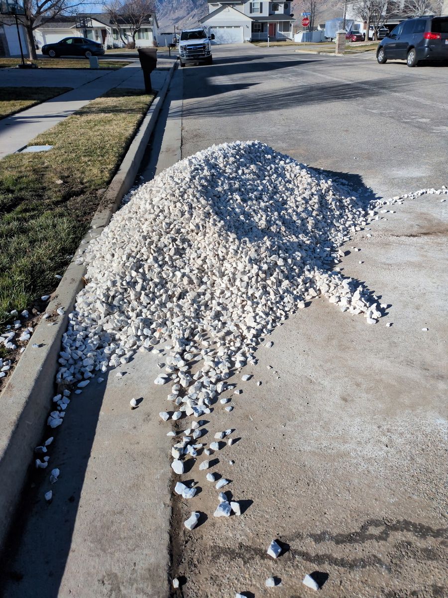 White Marble Decorative Rock