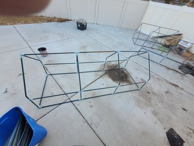 Portable Mini Greenhouse Metal Frames and Plastic Covers Set