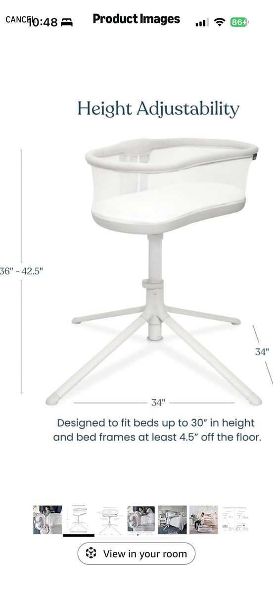 Halo swivel bassinet