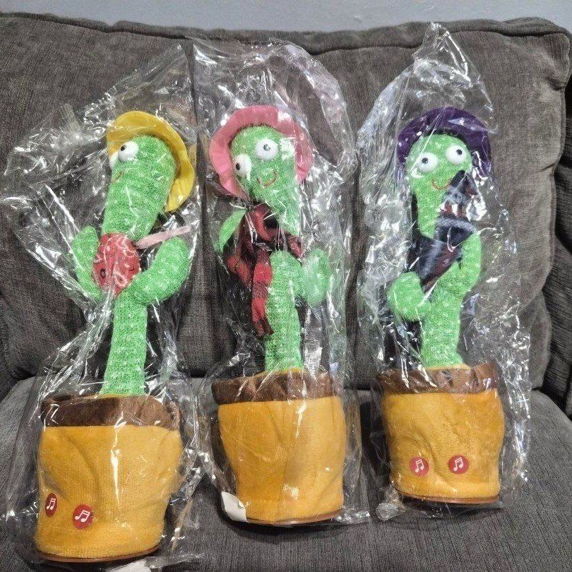 New Interactive Dancing Copy Cactus Toy - Plays Music, Repeats Speech, Battery Operated Fun