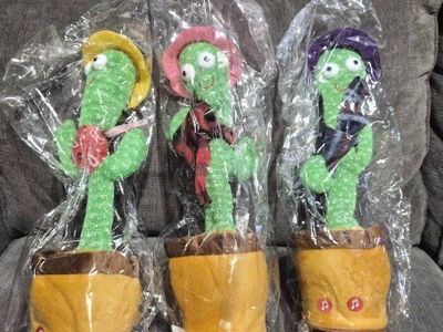 New Interactive Dancing Copy Cactus Toy - Plays Music, Repeats Speech, Battery Operated Fun