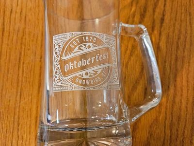 Snowbird Oktoberfest Glass Mug (aka Octoberfes Mug) - Know any collectors?