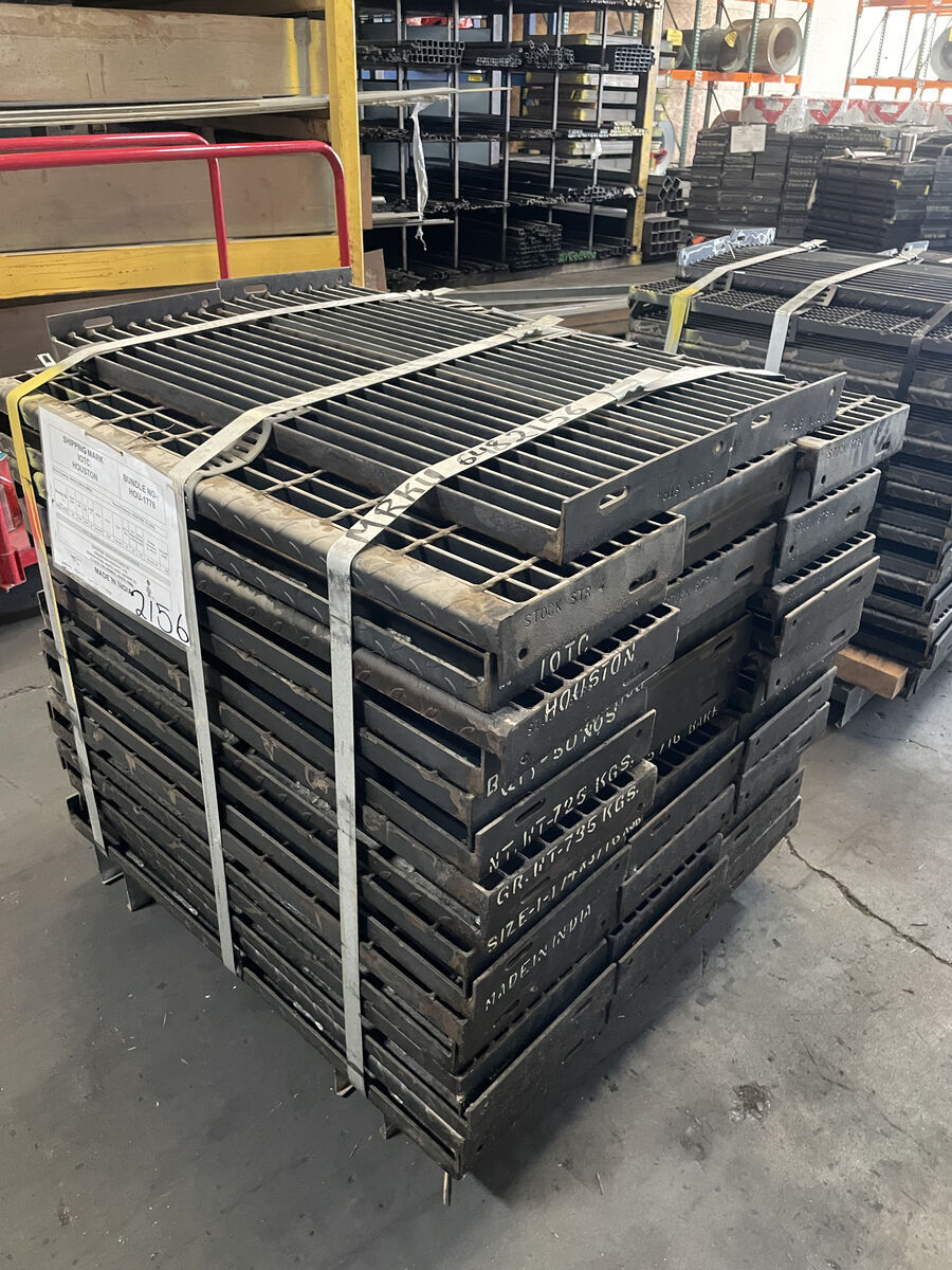 WINTER SPECIAL! Steel Stair Tread-Serrated 1-1/4" x 3/16" x 9-3/4" x 36" - $69.95 each