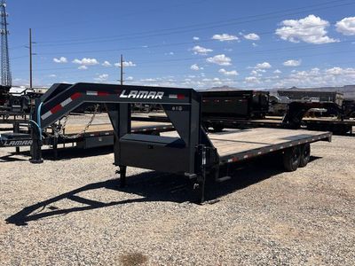 8.5x24 Lamar F8 Deckover Equipment Trailer - 14K GVWR - 14 Ply Tires, Gooseneck