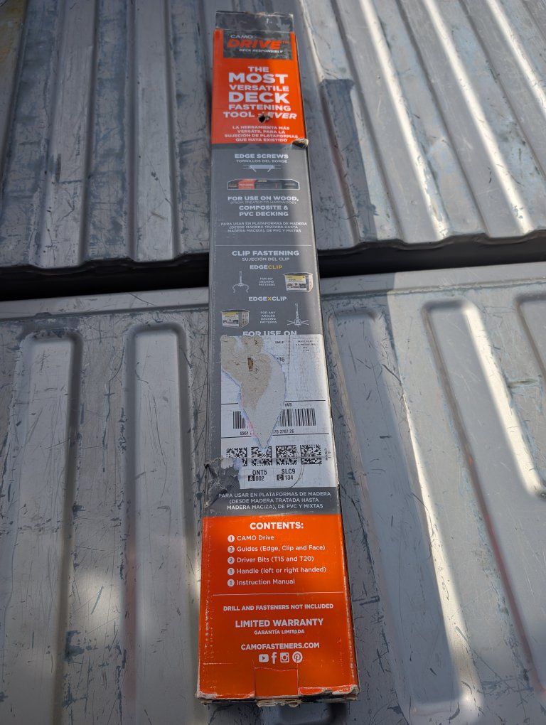 150 obo
CAMO DRIVE Stand-Up Deck Fastening Tool - for Wood, Composite, PVC Decking