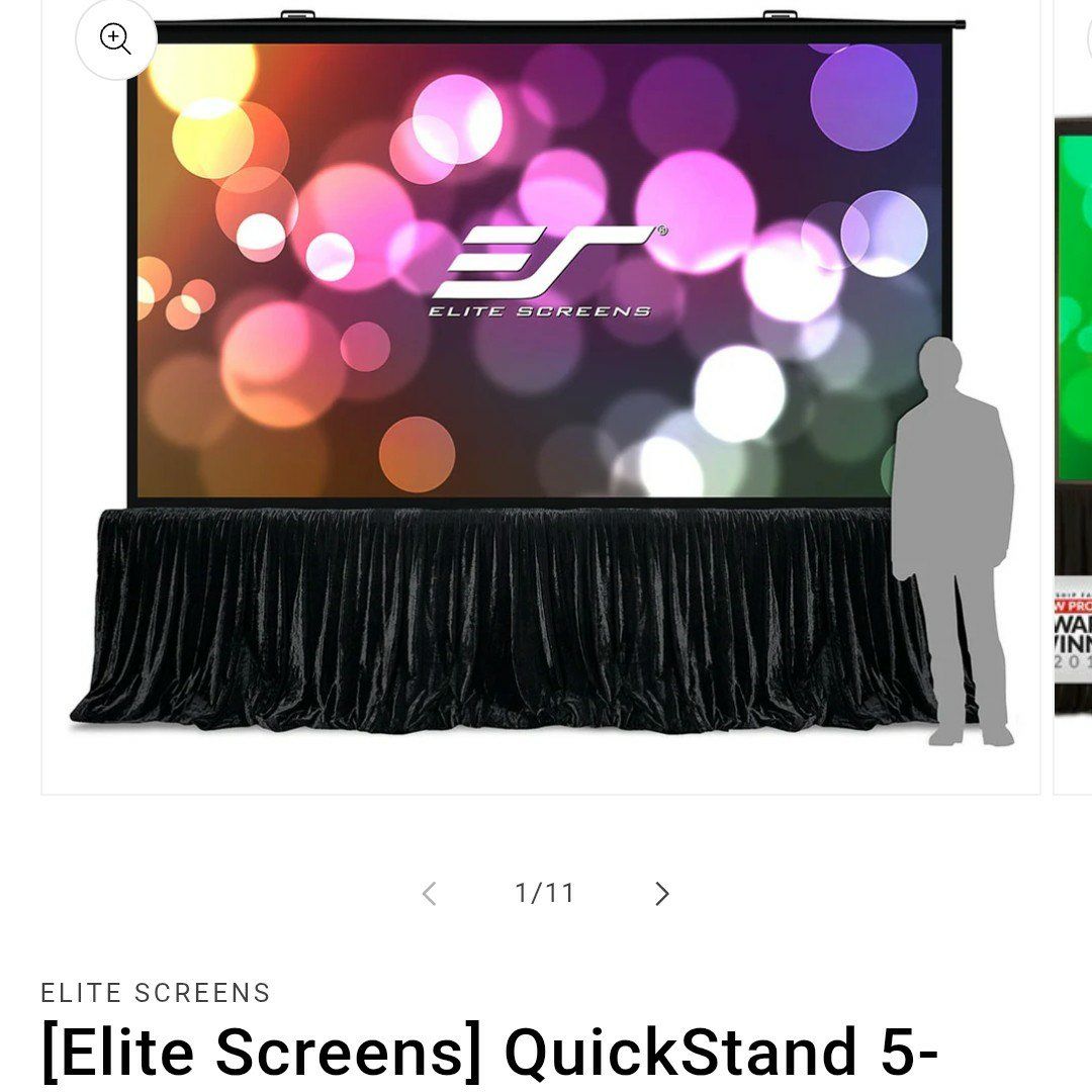 Projector Screen by Elite Screens 180 inch screen Quick Standing