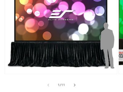 Projector Screen by Elite Screens 180 inch screen Quick Standing
