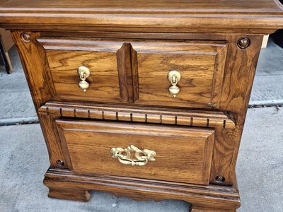 all wood night stand/rudy