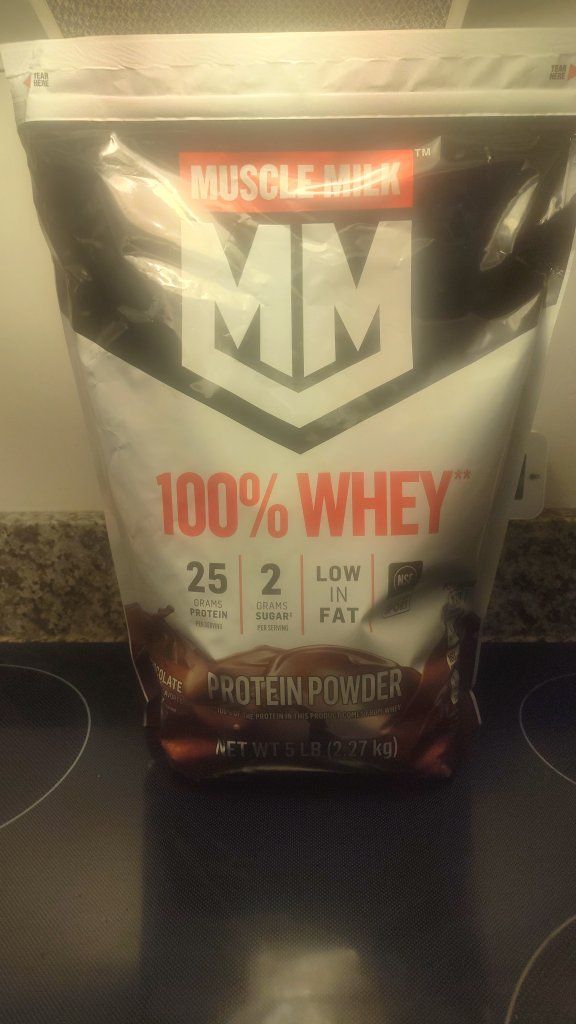 Muscle Milk 100% Whey Protein Powder - Chocolate, 5lb Bag, 25g Protein, Low Fat