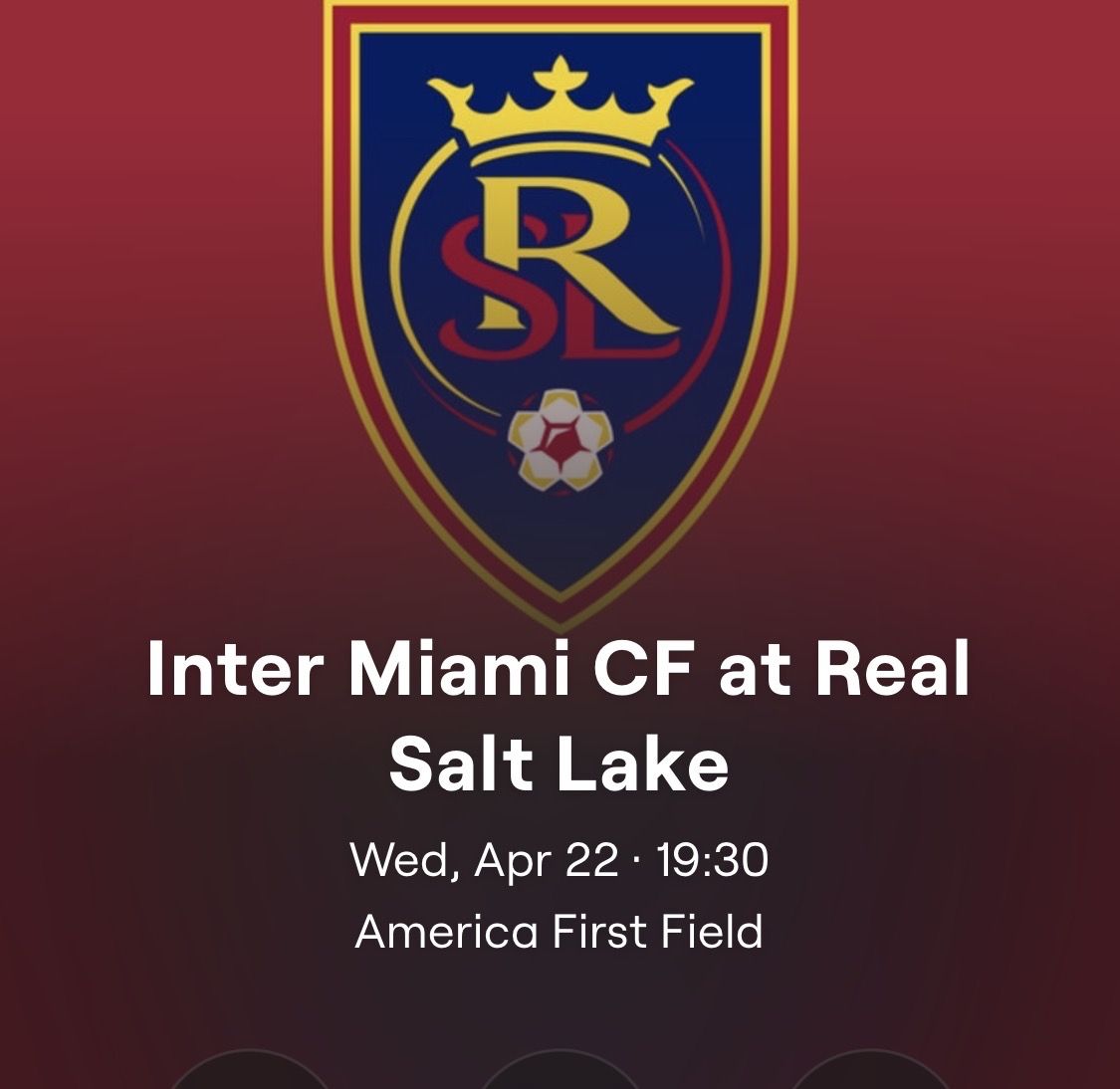 Inter Miami CF at Real Salt Lake