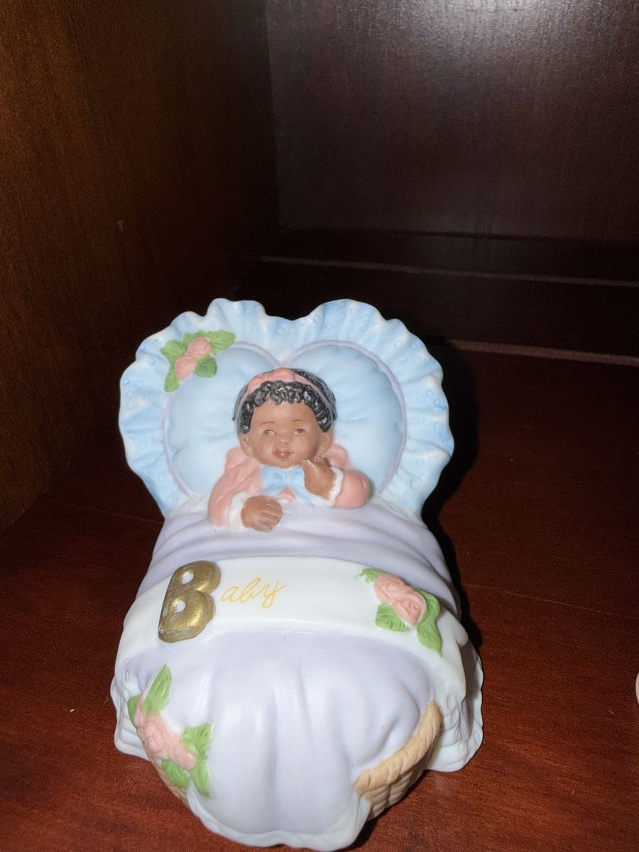 9 Discontinued Vintage Porcelain Baby Figurine Growing Up Birthday Girls