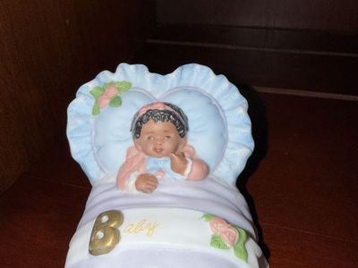 9 Discontinued Vintage Porcelain Baby Figurine Growing Up Birthday Girls