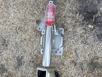 Heavy Duty Trailer Jack - Side Wind Round Swivel Jack - 10" Lift - 1000lb Capacity