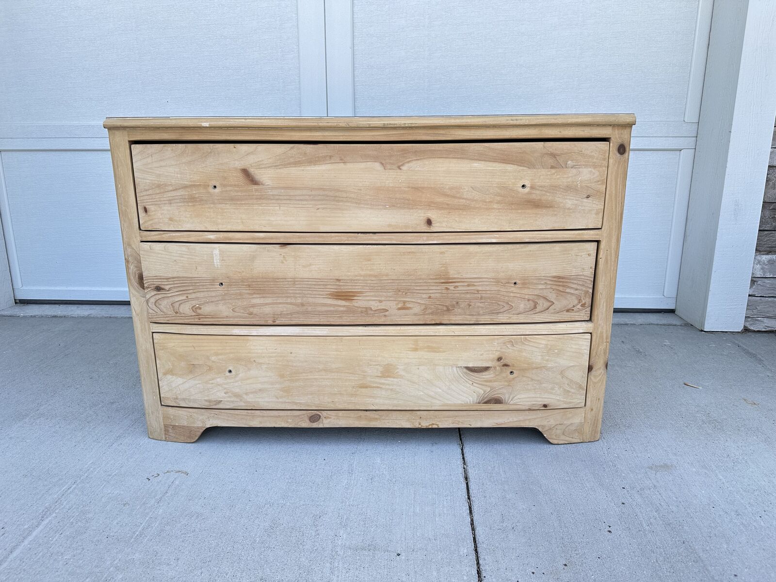 Natural wood dresser