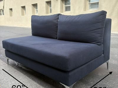 Navy blue sofa
