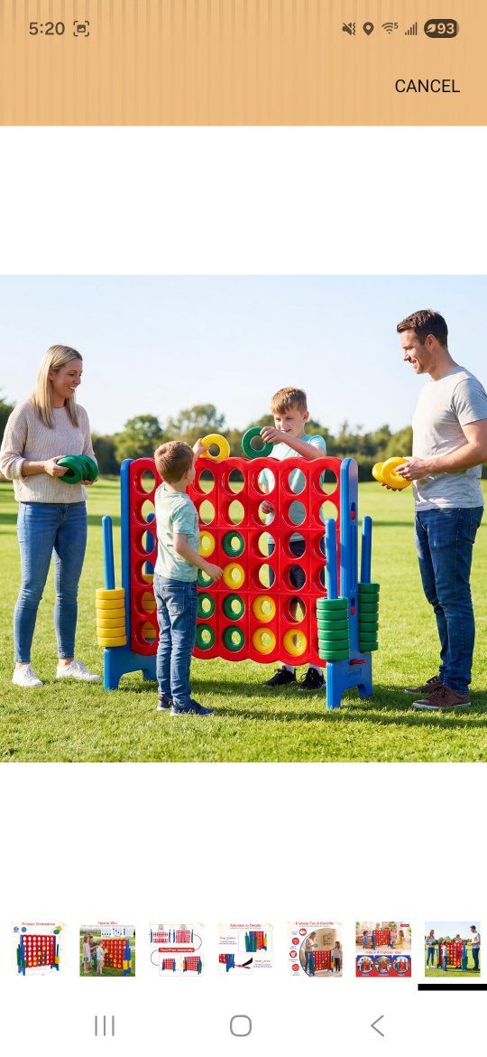 XL 4 in A Row Connect Game 
Ages- 12M++  Qty-6