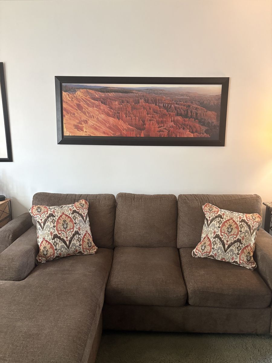 Sectional couch, matching chair & ottoman
