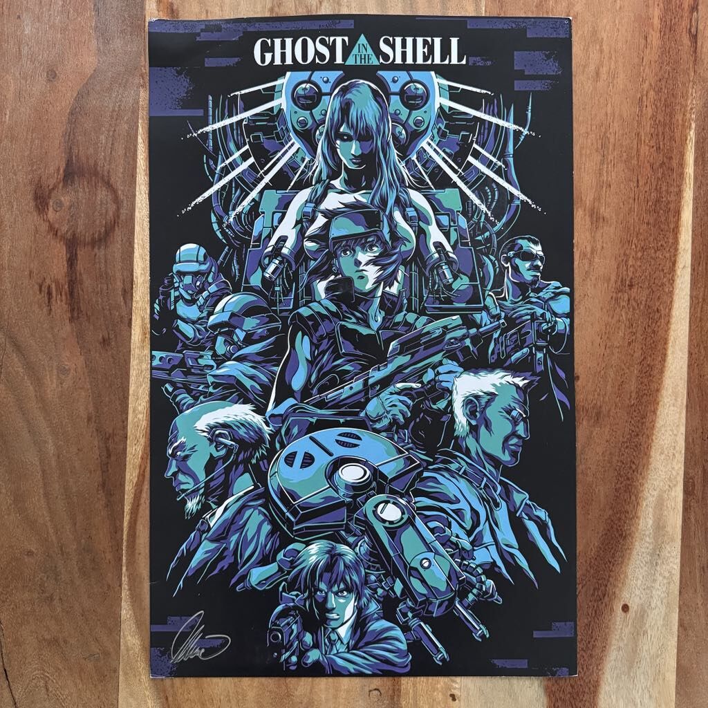 Alexander Iaccarino Signed "Ghost in the Shell" Poster Print - 17x11