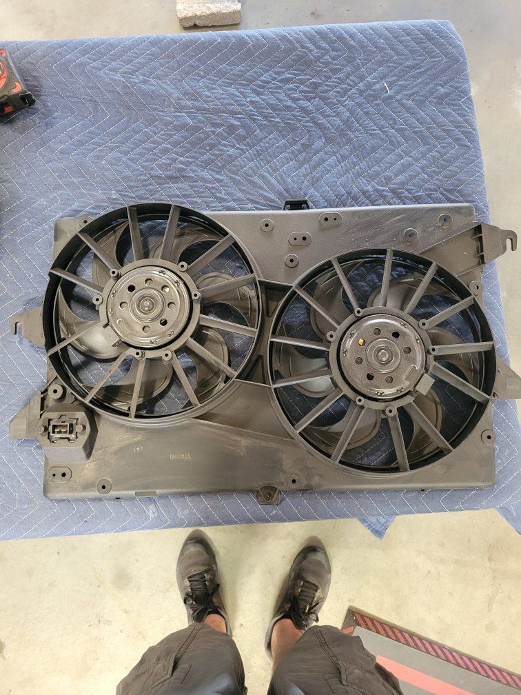 mustang radiator fan