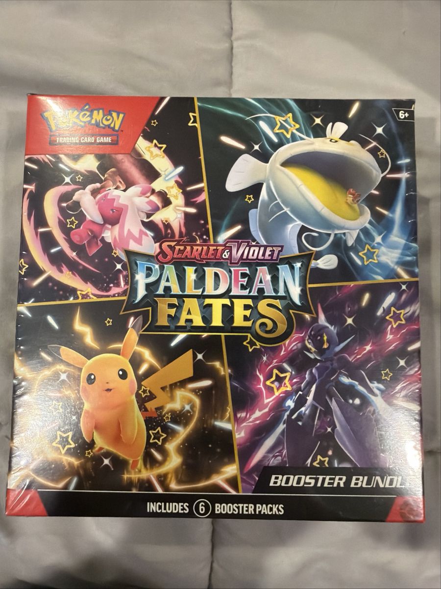 Pokemon Scarlet & Violet Paldean Fates Booster Bundle - 6 Packs Sealed TCG