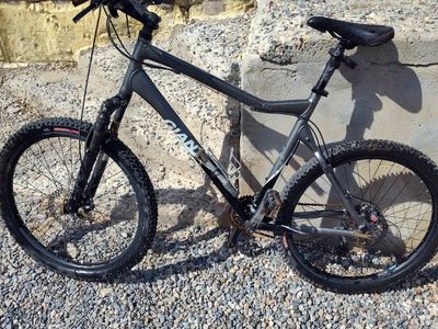 Giant Mountain Bike Gray Frame Front Suspension Off-Road Bicycle