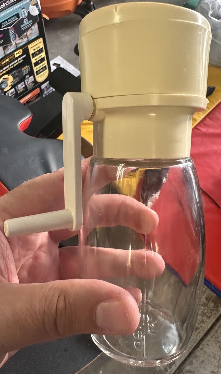 Super Cool Vintage MCM GEMCO Glass Nut Crusher/ Spice Grinder! 