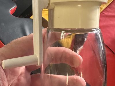 Super Cool Vintage MCM GEMCO Glass Nut Crusher/ Spice Grinder!