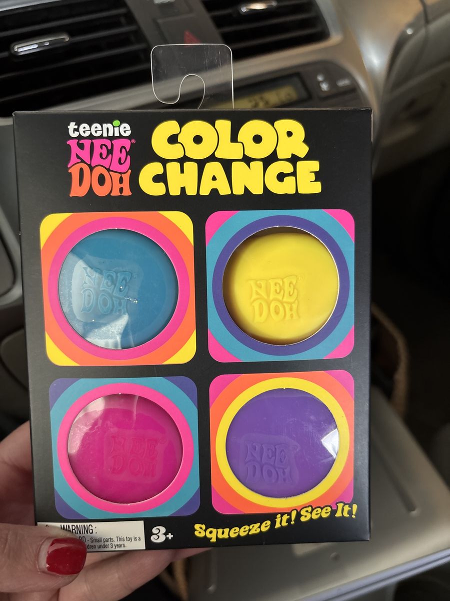 Teenie NeeDoh Color Change Squeeze Fidget Toy Set Brand New Box