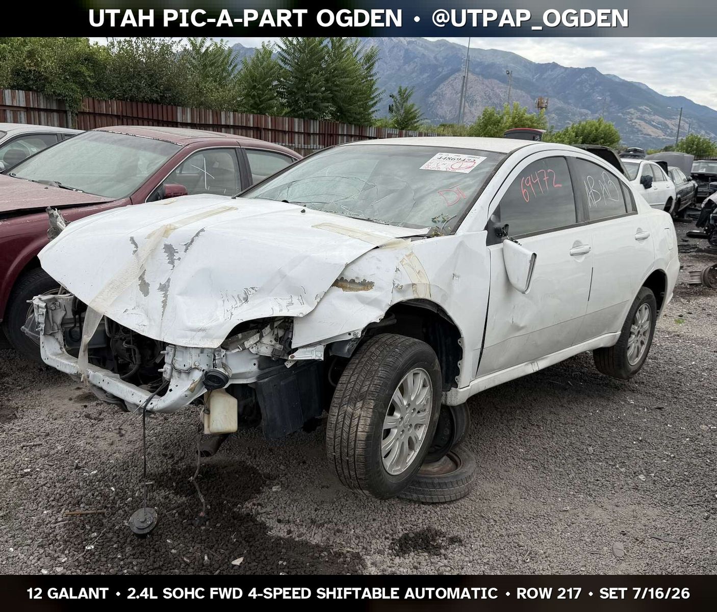 2012 Mitsubishi Galant Parts - UTPAP Ogden