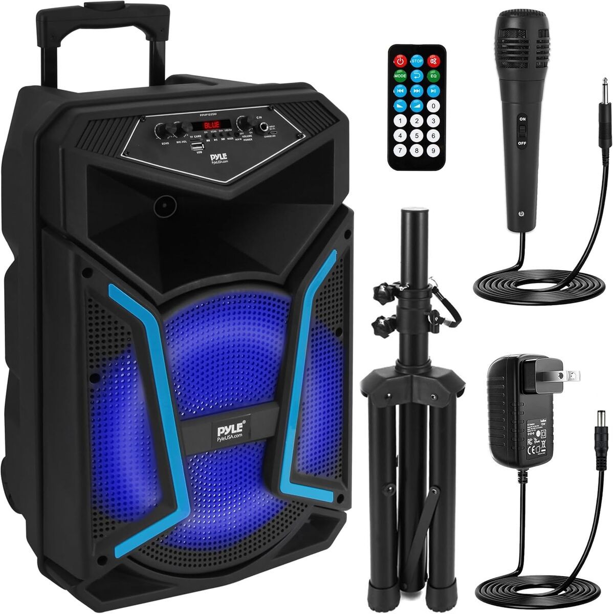 Pyle Portable Bluetooth PA Speaker System