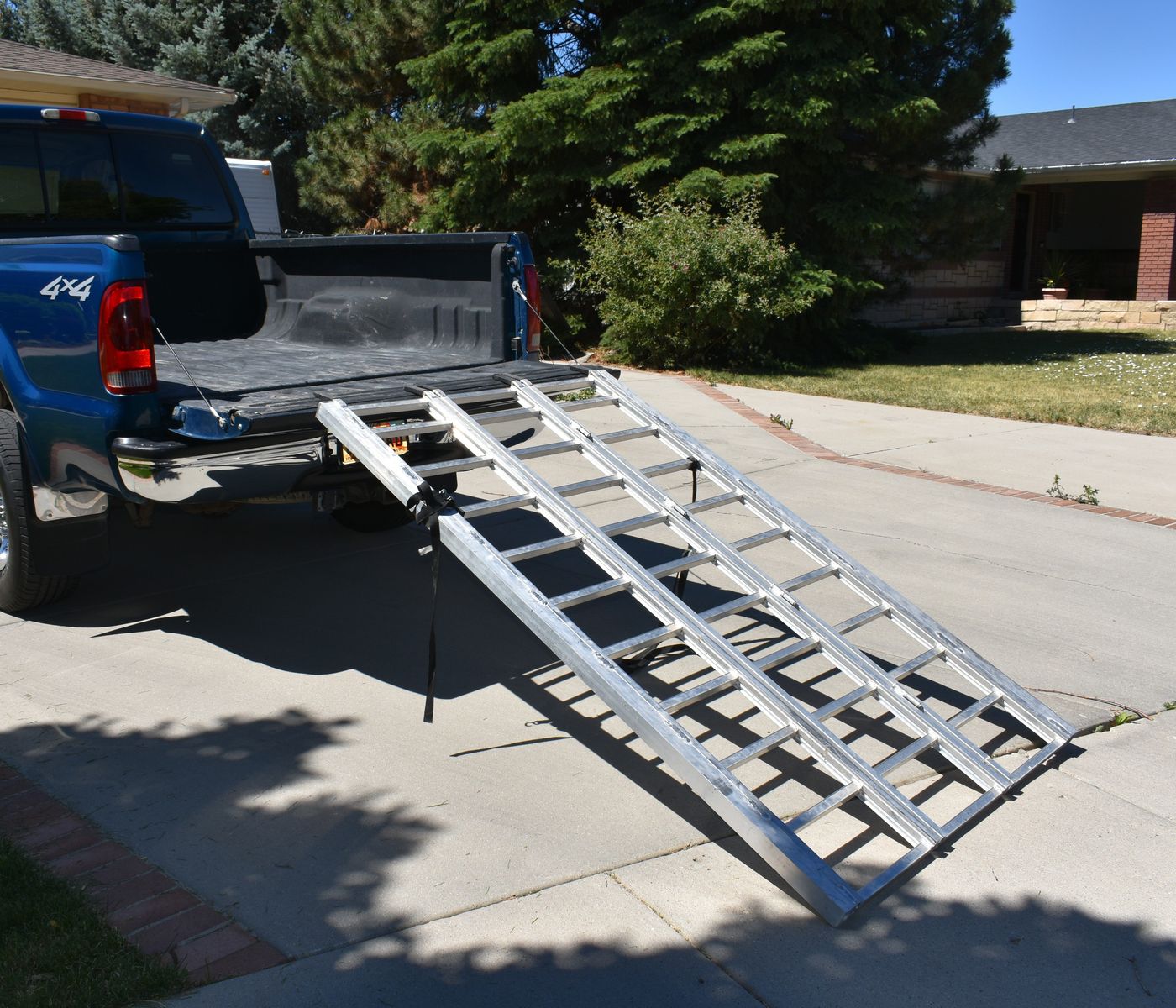 ATV Ramp-wide 49" with 2 tie down straps