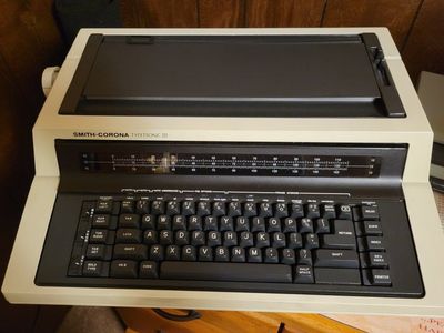 Smith-Corona Typetronic III Electronic Typewriter with Original Cover and Manual
