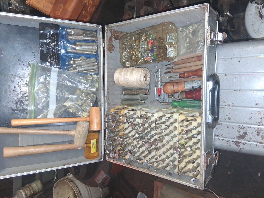 Vintage 100-Piece Craftool USA Leatherwork set