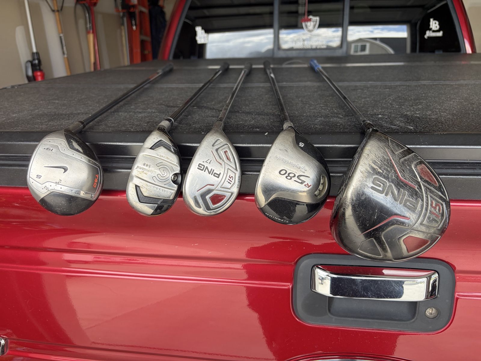 Assorted driver woods hybrid - PING, TaylorMade, Nike, Cleveland