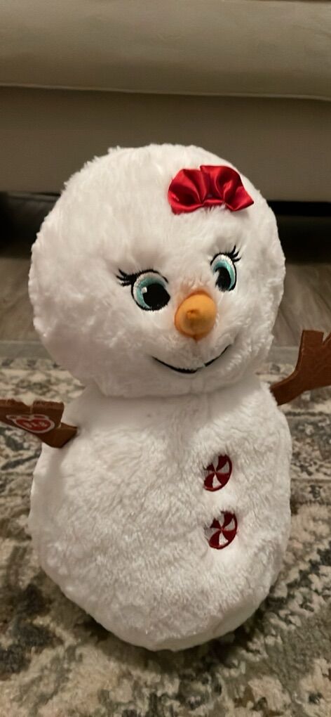 Build a bear bab girl peppermint snowman