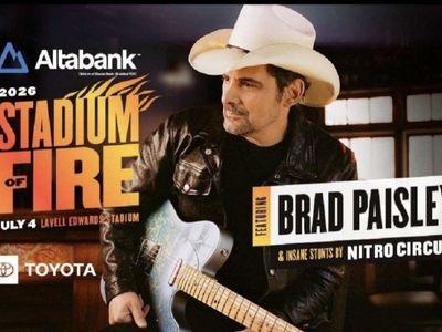 2 Tickets Brad Paisley Stadium of Fire 2026 Concert Ticket - Lavell Edwards Stadium July 4th