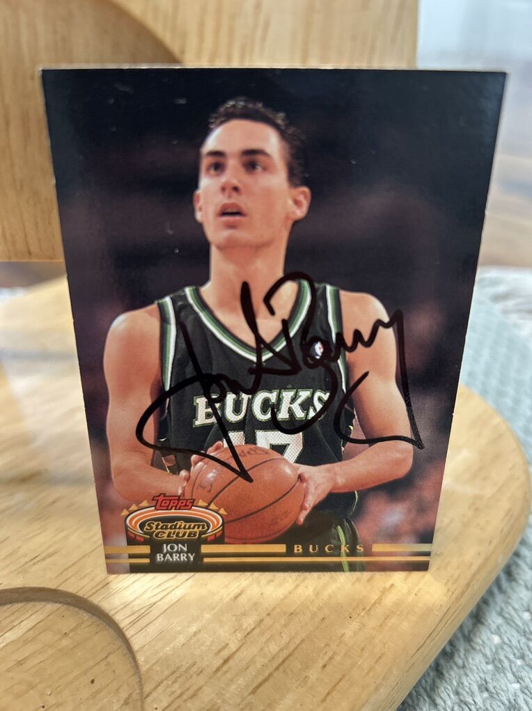 Jon Barry Autograph Basketball Signed TSC Card