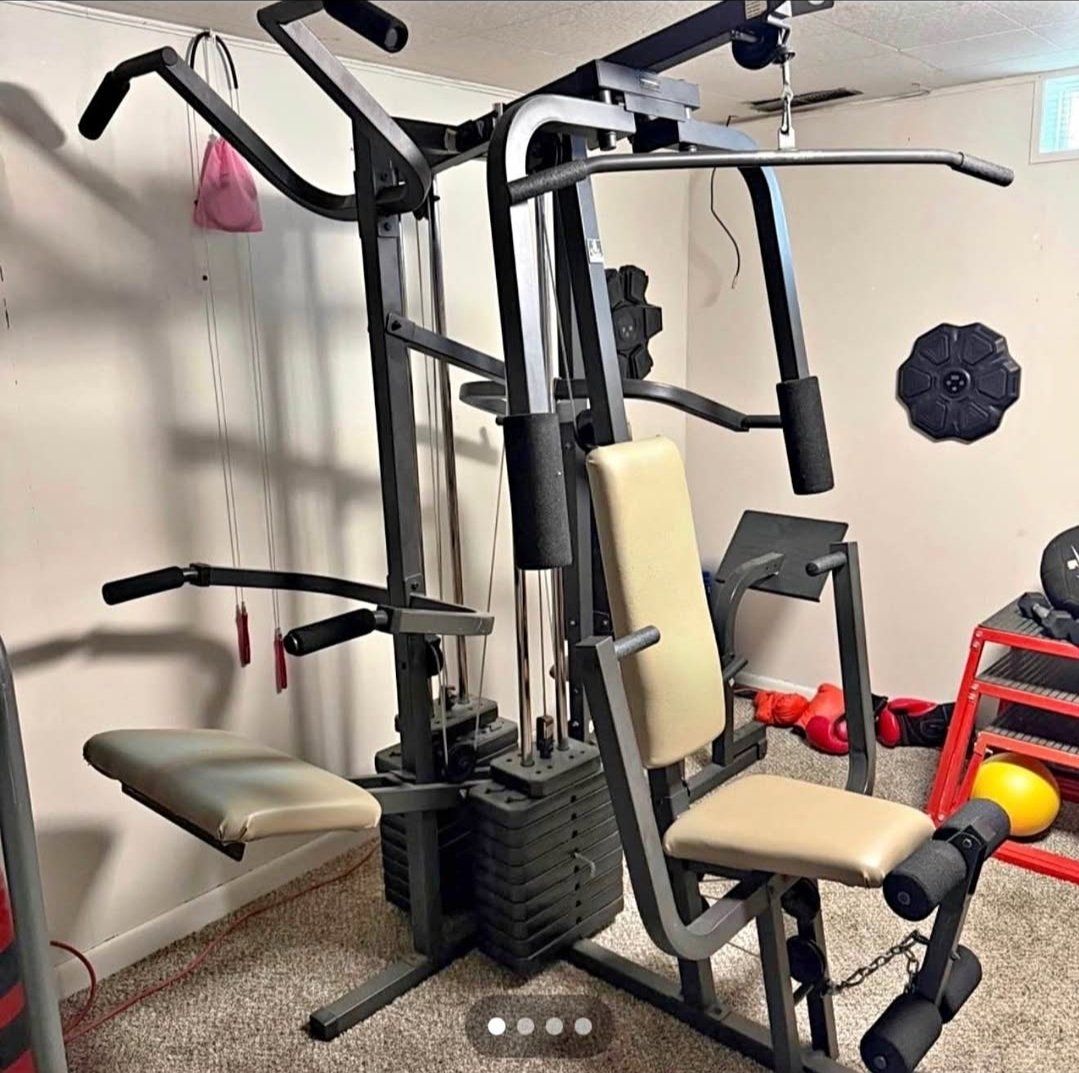 HOME GYM DISASSEMBLED AND READY TO GO