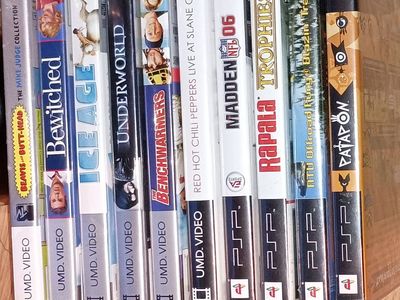 PSP games and movie lot $15 for all