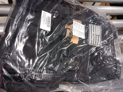 Unbranded Black Airsoft Plate Carrier Vest with Rapid Release System, Molle Webbing