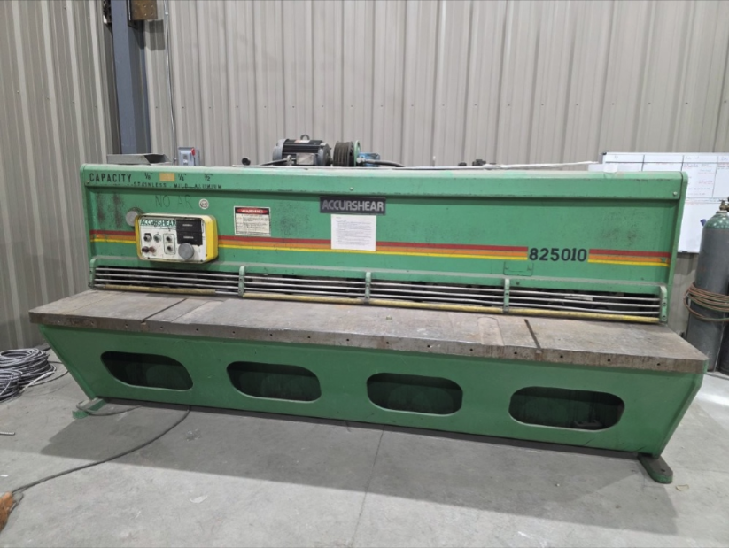 10' x .25" Accurshear / Accurpress *Loading Included*